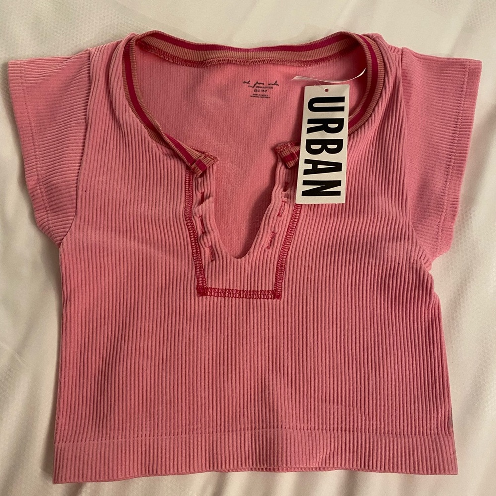 Urban outfitters go for gold pink top